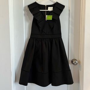 Kate Spade NWT ♠️ black dress with stunning details — and pockets! NWT